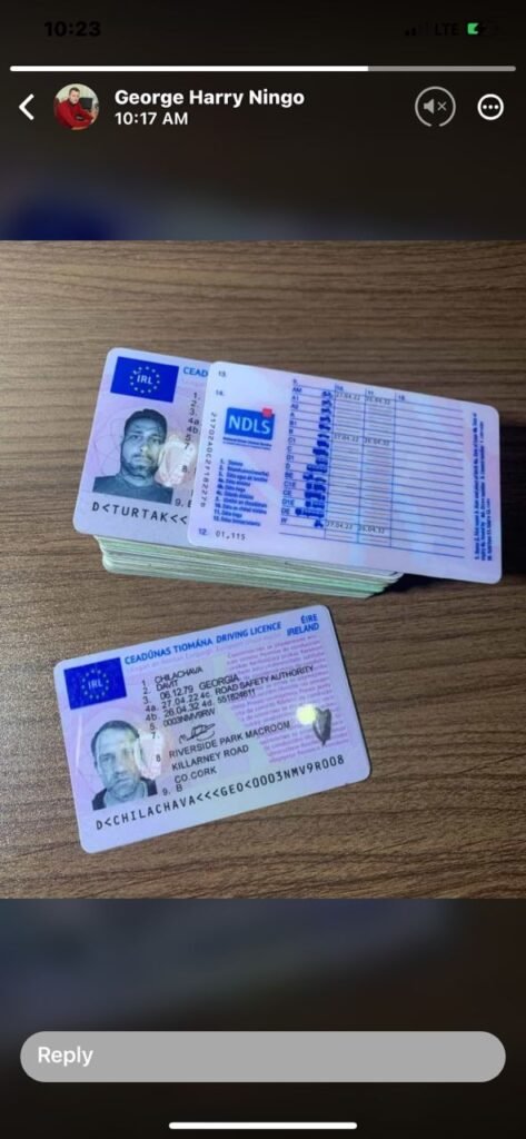 Registered Ireland Drivers License